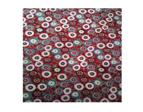 FOMI T/C C/TELA FLORES ROJAS21.5X28CM