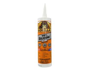 Gorilla Sellador Claro 100% Silicona, Impermeable Y Resistente Al Moho Y Hongos(295Ml)