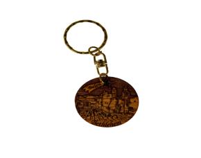 Llavero Redond.madera (Key Chain Round Shape)