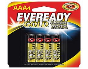 PAQUETE 4 BATERIAS AAA ALKALINA EVEREADYGOLD