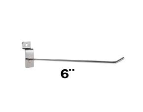 Gancho Metal De 6 P/Laminas C/Ranura Slatwall