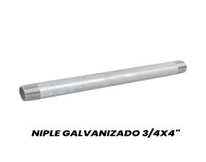 Niple Galvanizado 3/4X4\