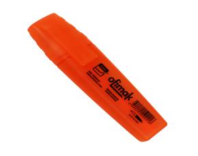 Marcador Flourescente Punta Gruesa Color Naranja Ofimak