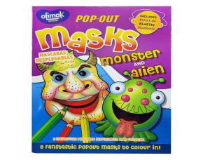 Cuaderno D/Mascaras P/Pintar Monster Ofimak