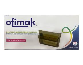 Bandeja D/Pared Acrilico Transparente 2 Niveles Ofimak