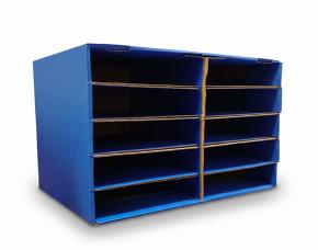 Organizador De Carton Para Documentos De 10 Niveles 21X16 5/8X 12 7/8\