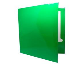 Unidad Folder Plastificado Color Verde Tamaño Carta 9-1/2\