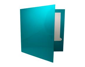 Unidad Folder Plastificado Color Turquesa Tamaño Carta 9-1/2\