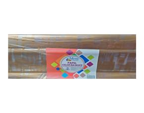 Unidad Pliego Papel Celofan Decorativo Con Diseños Cuadros Dorados 1-2 Colores 76X100Cm