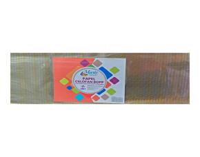 Unidad Pliego Papel Celofan Decorativo Con Diseños Estrellas Doradas 1-2 Colores 76X100Cm