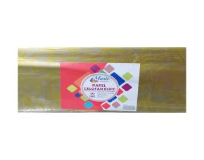 Paquete 50 Pliegos Papel Celofan Con Diseños Flores Amarillas 1-2 Colores 76X100Cm