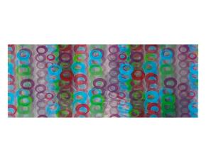 Paquete 50 Pliegos Papel Celofan Decorativo Con Diseños Circulos 3 Colores 76X100Cm