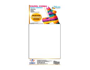 Paq.100 Pliegos Papel China Blanco \