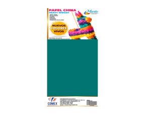Paq.100 Pliegos Papel China Verde Azul \