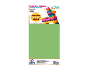 Paq.100 Pliegos Papel China Verde Manzana \