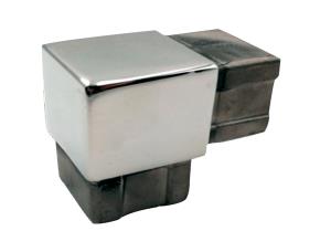 Codo Cuadrado Recto 90Grado Acero Inox Cepillado 304 , 50X50Mm