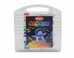 JUEGO DE 12 MARCADORES ACRILICOS