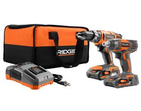 Jgo Taladro De 18V Y Destornillador De Impact0  Ridgid1750\