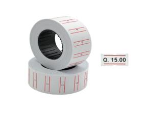 Roll.etiq.precios Blca Linea Rj