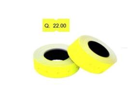 Pk.200 Etiquetas Neon Amarillo