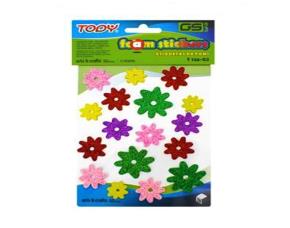 Pk.17Pcs Fomi Escar.adh.flores