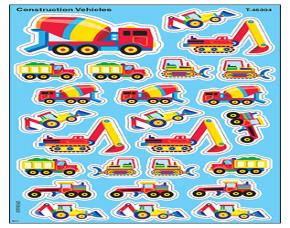 Set 200 Sticker Contruc.vehicsticker Vehiculo Construccion