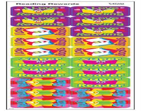 Pqt.100 Sticker Libros Grandiosos Reading Rewards