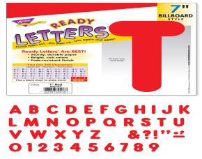 PQT 105 NUM LET SIG RJA 7\"BILBOARD UPPERCASE