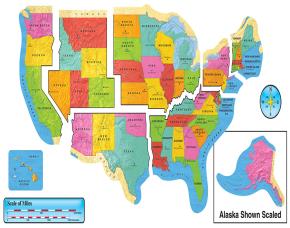 Pqt 11 Pc Display Mapa Usa