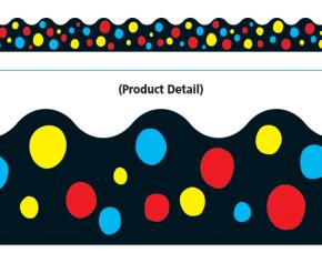 Pqt 12 Bordes Lunares Coloresfondo Negro 2.5X39\