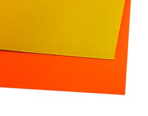 CARTULINA DOS TONOS AMARILLO-NARANJA