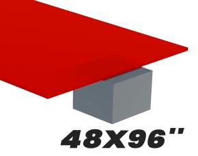 Lamina Acrilica Rojo.3Mm 48X96