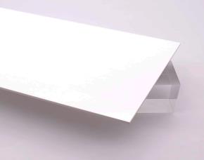 Lamina Acrilica  Blanco Transparente 3Mm 24\