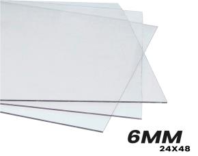 Lamina Acrilica Transparente 6Mm 24X48\