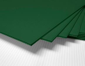 Lamina Coroplast Tipo Panal Verde 2X4 Pies