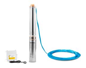 Bomba De Agua Sumergible 1 Hp 220V/60Hz,  C/Control Cob004, Aquastrong