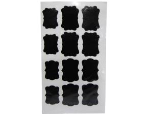 Set De 12 Stickers Color Negro