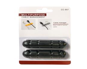 Paquete De 2 Organizadores De Cables (4 Cables C/U)