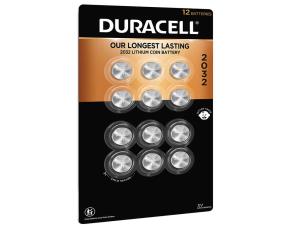 Paq. 12 Unidades De Bateria Para Reloj Duracell De Litio 2032