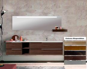 Jgo. Mueble P/Baño Maple 4 Gavetas Con Lavamanos Y Espejo
