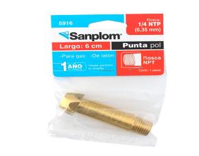 PUNTA DE POL 1/4\" NPT P/CONEXIÓN DE GAS
